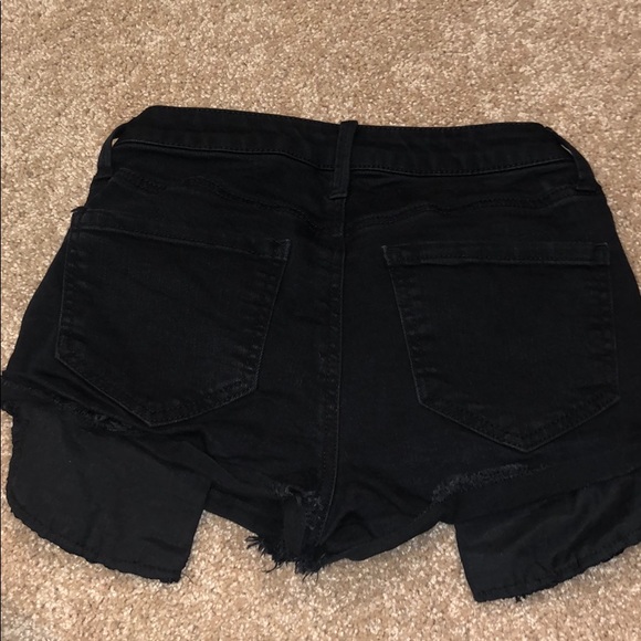 Black High Rise Shorts - Picture 2 of 2